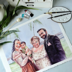 A Custom Wedding Portrait: The Perfect Wedding Favor to Treasure Forever